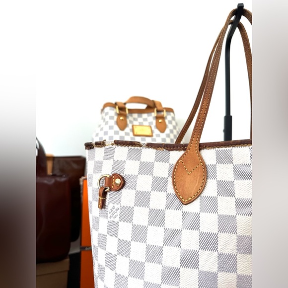 Authentic Louis Vuitton Neverfull Damier Azur Tote Bag Made in France SA0121 - Picture 6 of 16